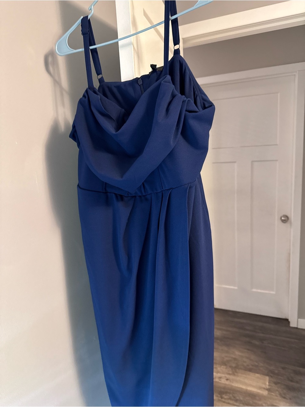 Maurices Navy Blue Cowl-Neck Spaghetti-Strap Dress